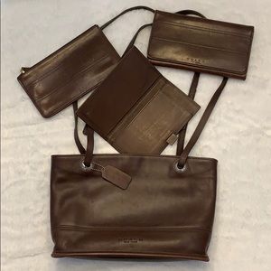 Vintage Coach Purse with matching accessories!